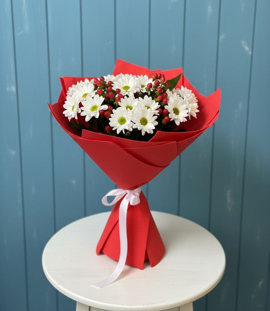 Букет цветов из: Хризантемы в Льве Толстом