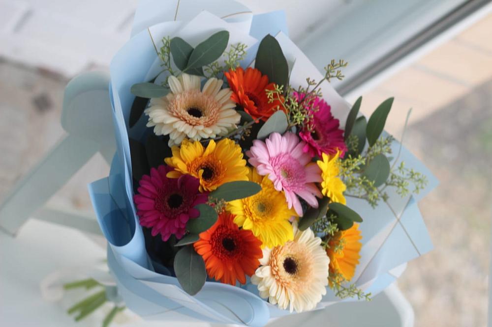 Букет цветов из: Герберы в Льве Толстом