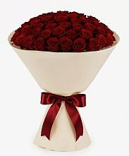 Букет 101 Бордовая роза Блэк Бакарра в Льве Толстом