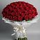 Букет 101 Красная роза Блэк Мэджик в Льве Толстом