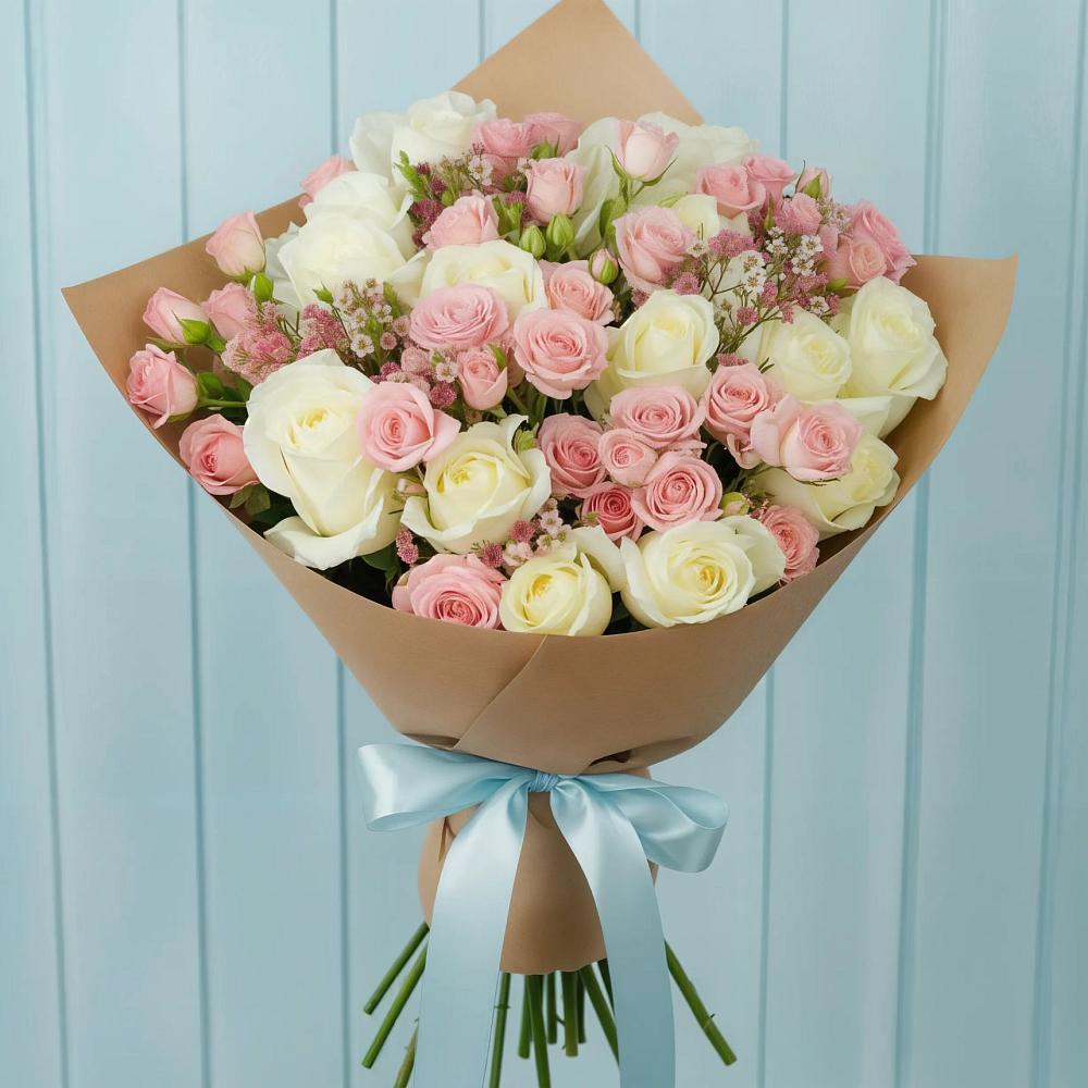 Букет цветов из: Розы в Льве Толстом