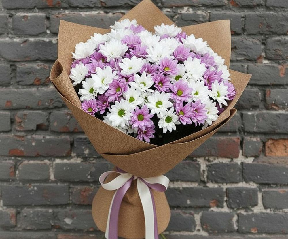 Букет цветов из: Хризантемы в Льве Толстом