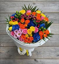 Букет цветов из:  Розы и Хризантемы в Льве Толстом